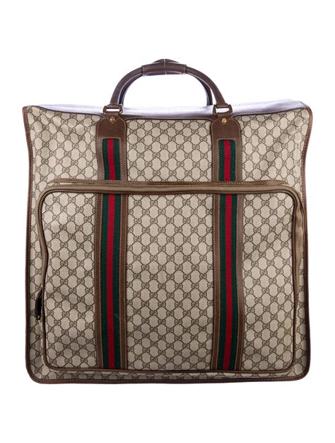 vintage gucci garment bag|old style vintage gucci bag.